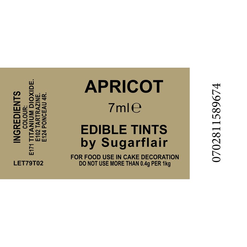 Sugarflair Blosom Tint Edible Dusting Powder - Apricot