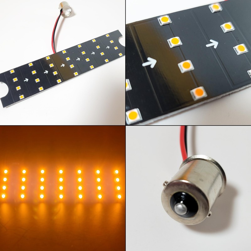 Sequential Flowing LED Side Turn Signal, 2 Pieces, Normal Lighting,