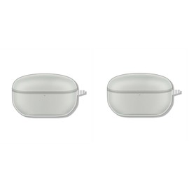 2 Pack DAYJOY Soft TPU Protective Clear Case Cover Compatible with Sony WF-1000XM5 Earbuds, Protective Skin Sleeve with Key Chain (Transparent)