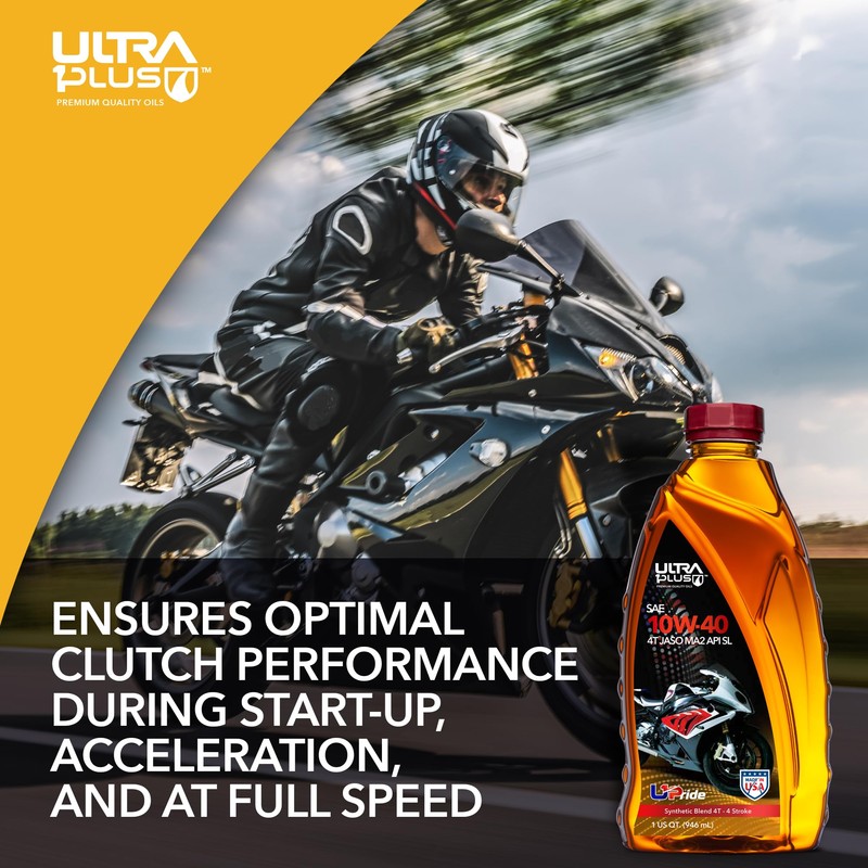 ULTRA 1PLUS 4T 10W-40 Motorcycle Oil Synthetic Blend API SL