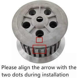 JINFANNIBI Clutch Kit Center Inner Hub Outer Pressure Plates for Yamaha Raptor 660R YFM660R