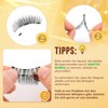 QUEWEL Natural Look Magnetic Eyelashes with Applicator Easy to Use