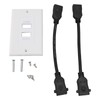 2 Ports HD Multimedia Interface 2.0 Wall Plate 4K 60Hz