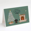 Black Tan Wire Haired Dachshund Christmas Everyone Greeting Cards and