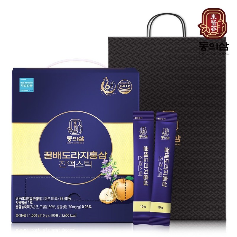Donguisam [Dongui Ginseng] Honey Pear Bellflower Red Ginseng Extract Stick