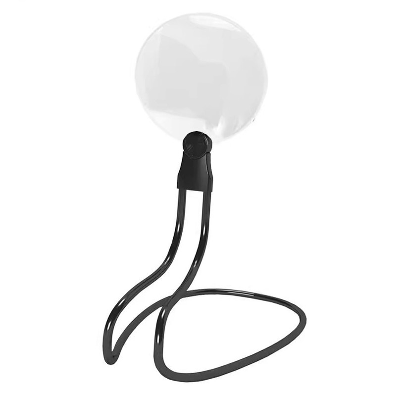 Hands Free Magnifying Glass 6in View Area Detachable Neck Wear