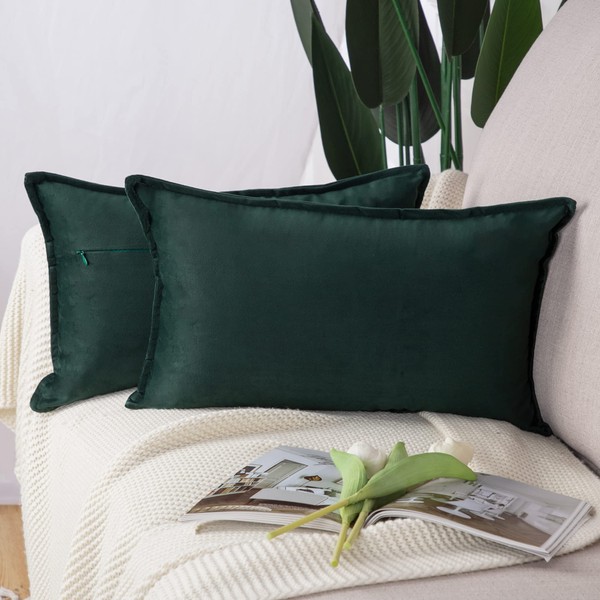 Madizz Pack of 2 Super Soft Velvet Decorative Cushion Covers