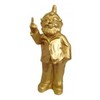 Ottmar Hörl Garden Gnome with Stink Finger Ottmar Hörl, Gold, 37 cm