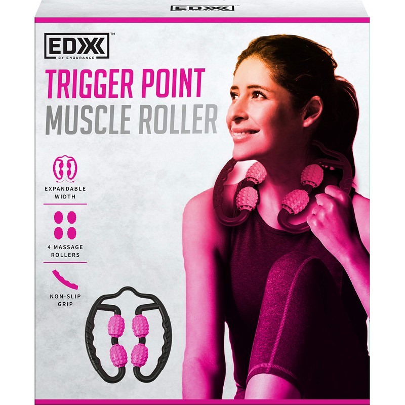 EDX by Endurance Trigger Point Muscle Roller, Pink