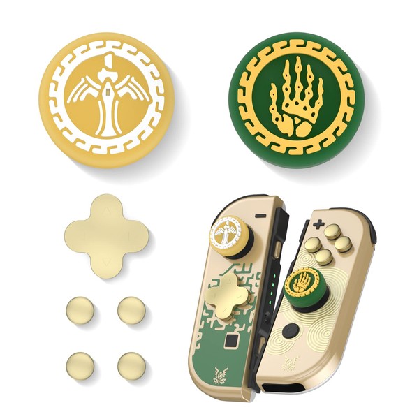 Switch Button Caps, Switch Dpad Cover Set with Switch Thumb
