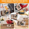 Rooster Oven Mitts and Pot Holders Sets 4Pcs,Extra Long Oven