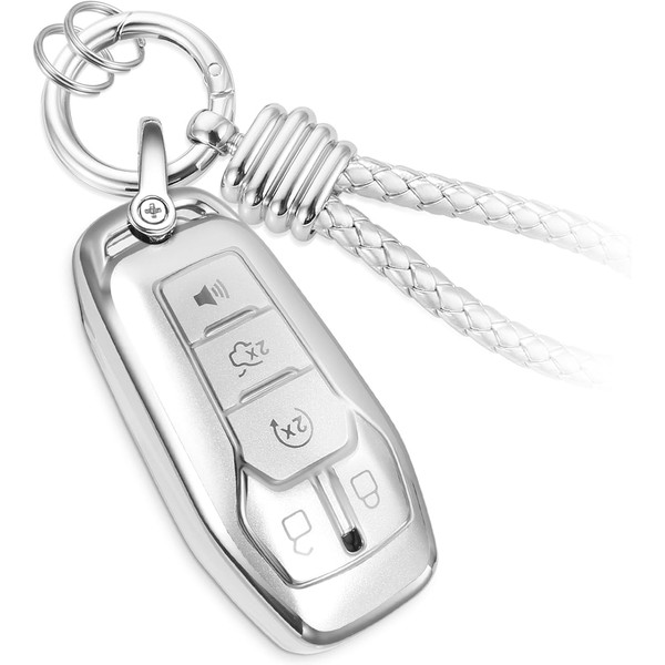 CTRINEWS for Ford Key Fob Cover with Upgraded Anti-lost Luxury