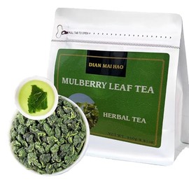 8.81oz/250gMulberry Leaves Tea Premium Natural Mulberry Leaf Tea Sun-Dried Mulberry Loose Leaves Sang Ye Healthy Herbal Tea Sugar Free Caffeine Free No Additives 桑叶茶 桑葉茶