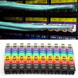 Plastic Digital Clip String Wire Marker with Plastic Digital Number Marking Box(100PCS KCM-2.5MM)