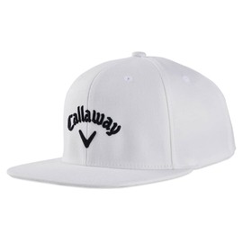 Callaway Golf Flat Bill Tour Cap Collection Headwear (White)
