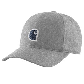 Carhartt Men's Wool Blend C Patch Cap, Heather Grey
