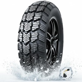 130/60-13 Mountain Bike Tire, Heavy-Duty Offroad 8PR 62J Nylon, All-Terrain Replacement Neumático, 300 KPA, Only Tire and Valve Stem
