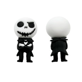 10 Pcs 3D Skull Focal Bead Cute Loose Beads Accessory for DIY Keychains Bracelet Necklace Pens Lanyard Making