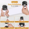 GeyouLux LED Surface-Mounted Spotlights, Dimmable, Extra Flat, 30° Swivel, Diameter