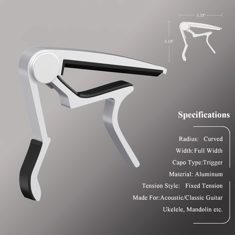 Guitar Capo, Capo for Acoustic Guitar 6 String and 12