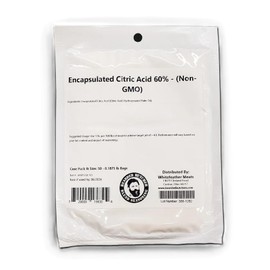 Bearded Butchers Encapsulated Citric Acid 60%, Non-GMO 3 oz - Ideal for Meat Processing, Summer Sausage, Beef Sticks, Jerky, Pepperoni, Salami, and More! This 3 oz Packet is Recommended for 25 lb of Ground Meat.