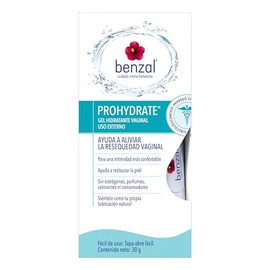 Benzal Gel Íntimo, Lubricante a Base de Agua con Manzanilla y Aloe, Alivia la Resequedad e Hidrata, 30g