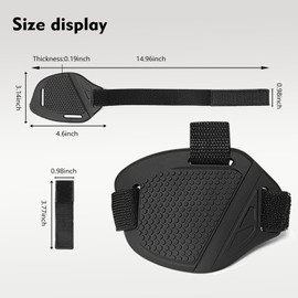 getfay 4 PCS Motorcycle Shift Pads, Adjustable Soft Rubber Motorcycle Shoe Boot Protector, Sticky Anti-slip and Anti-shedding Gear Accessories, Universal for Most Motorcycles (Black)