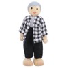 Family Doll Figures Pine Miniature People Toy Set Ornament Educational