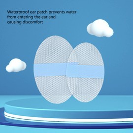 25Pcs Baby Waterproof Ear Stickers, Soft Waterproof Ear Protector for Swimming Showering Surfing Snorkeling and Other Water Sports