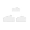3Pcs Cute Bag Acrylic Template Acrylic Pouch Pattern Stencil Template