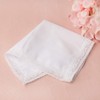 HOULIFE Women's Small White Handkerchiefs Made of Pure Cotton with