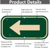 2 Pack Left Arrow Signs 12 x 6 Inches Arrow