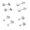 Ball Stud Earrings - Pack of 4 x Plain Pairs