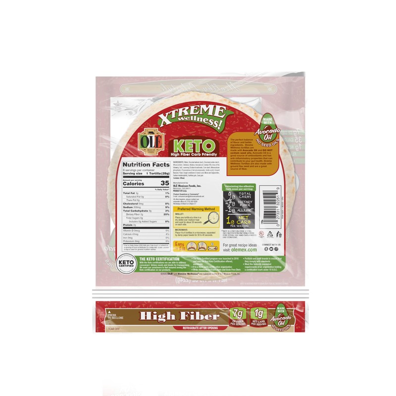 Olé Xtreme Wellness® White Keto Certified | 5.5" Size Flour