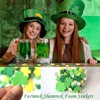 160Pcs St. Patrick's Day Shamrock Foam Stickers Self Adhesive Irish