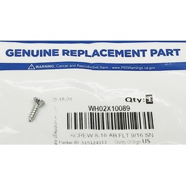 WH2X10089 Dryer Door Hinge/Appliance Screw - New - Genuine OEM - AM 1-1-1