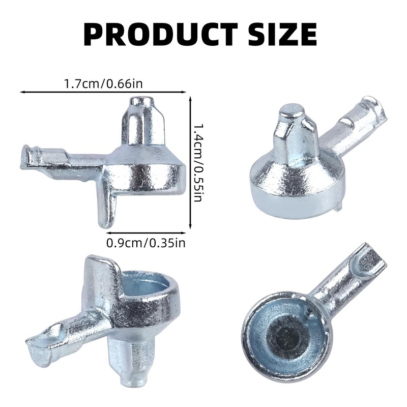 30pcs Shelf Support Pegs Replacement Accessories, Zinc Alloy Bookshelf Pegs
