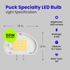 Feit Electric LED G8 Puck Light Bulb, 3000K Warm White,