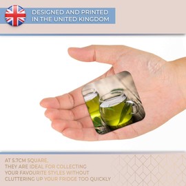 Destination Vinyl ltd Fridge Magnet - Healthy Green Tea Organic Drink 16538