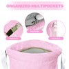 BAVELOE Drawstring Backpack with Wet Pocket & Shoe Compartment, Water-Resistant