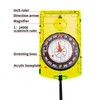 Gejoy 6 Pieces Navigation Backpacking Compass Orienteering Hiking Compass Map