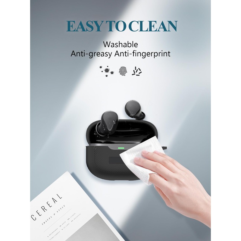 WUNIAK for Raycon Everyday Earbuds (2024 Edition) Case, Soft Silicone