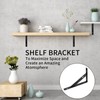 HAOCHEN 10 Pieces Shelf Brackets Heavy Duty, Wall Mounted Triangle