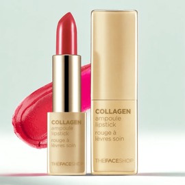 Anjumain THE FACE SHOP Collagen Ampoule Lipstick 14 Moroccan Rosa 3.5g 1 unit / 더페이스샵 콜라겐 앰플 립스틱 14 모로칸로사 3.5g 1개