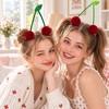 4PCS Cherry Hair Clips Pom Pom Cherry Bun Accessories