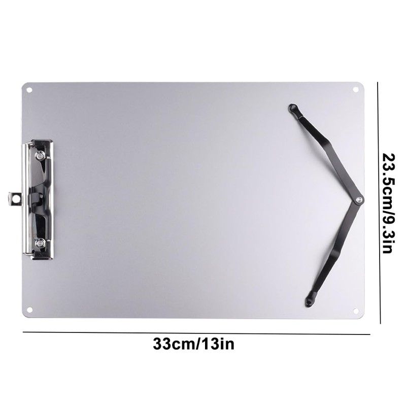 Aupawdy Clipboard A4, Aluminium Clipboard with 160 cm Adjustable Shoulder