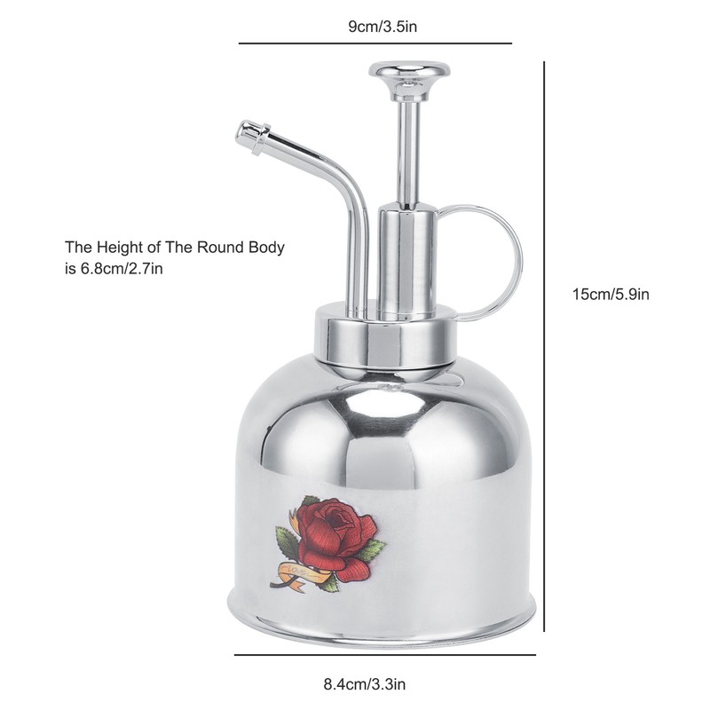 300ml Stainless Steel Watering Can Watering Flowers Small Mini Watering