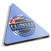 1 x Triangle Coaster - Canberra Australia Australian Flag Cork