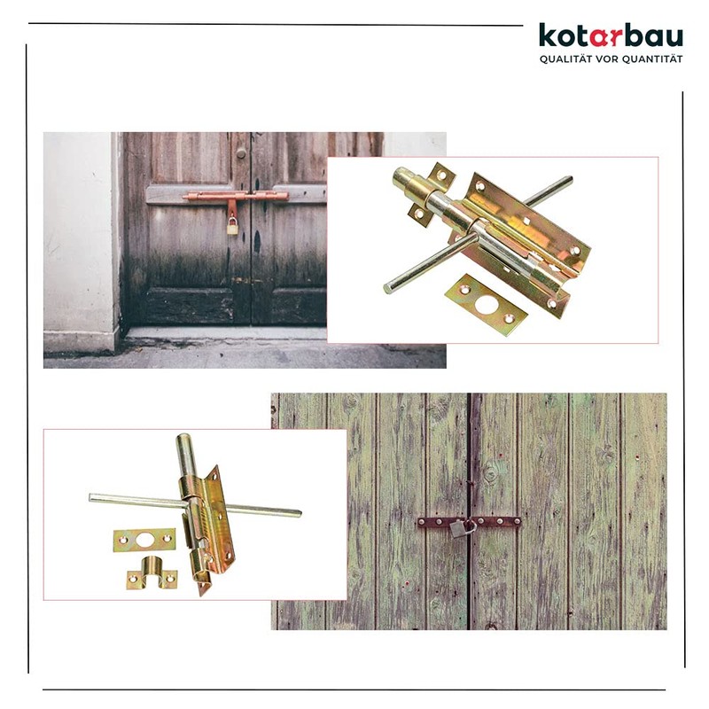 KOTARBAU Bolt Bolt 150/16 Lock Bolt on Both Sides Galvanised