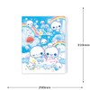 Camio Japan 230597 Clear File with Zipper, 6 Pieces, Heisei